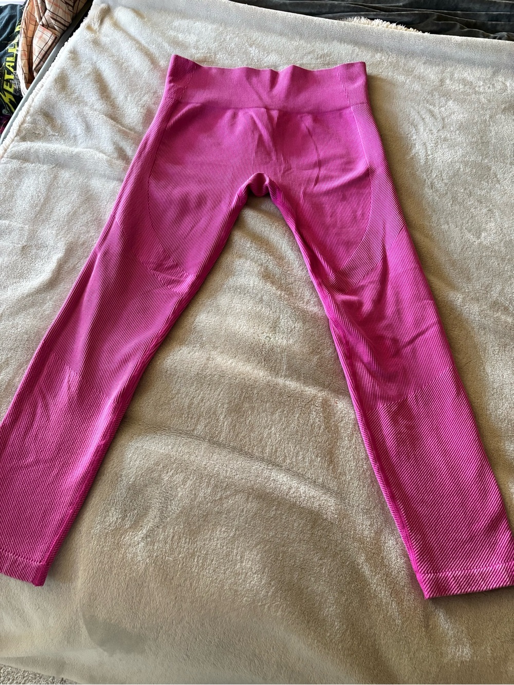 JoyLab Pink Ribbed Compression Leggings - Picture 2 of 8